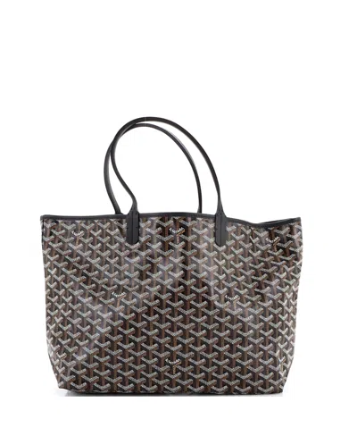 Pre-owned Pre-owned Goyard  Goyard Pm Saint Louis Tote Coated Canvas In Black