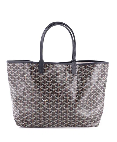 Pre-owned Pre-owned Goyard  Goyard Pm Saint Louis Tote Coated Canvas In Black