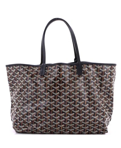 Pre-owned Pre-owned Goyard  Goyard Pm Saint Louis Tote Coated Canvas In Black