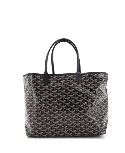 Pre-owned Pre-owned Goyard  Goyard Pm Saint Louis Tote Coated Canvas In Black