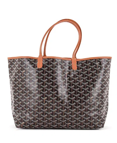Pre-owned Pre-owned Goyard  Goyard Pm Saint Louis Tote Coated Canvas In Brown