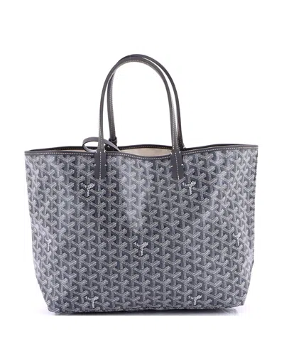 Pre-owned Pre-owned Goyard  Goyard Pm Saint Louis Tote Coated Canvas In Gray