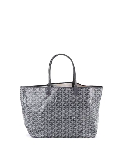 Pre-owned Pre-owned Goyard  Goyard Pm Saint Louis Tote Coated Canvas In Gray