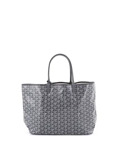 Pre-owned Pre-owned Goyard  Goyard Pm Saint Louis Tote Coated Canvas In Gray