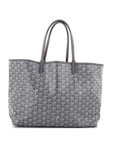 Pre-owned Pre-owned Goyard  Goyard Pm Saint Louis Tote Coated Canvas In Gray