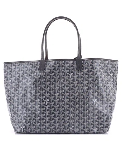 Pre-owned Pre-owned Goyard  Goyard Pm Saint Louis Tote Coated Canvas In Gray
