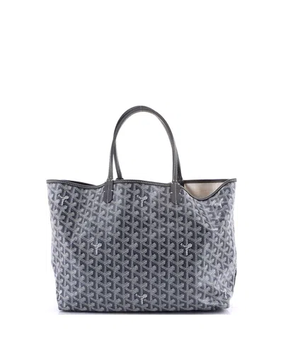 Pre-owned Pre-owned Goyard  Goyard Pm Saint Louis Tote Coated Canvas In Gray