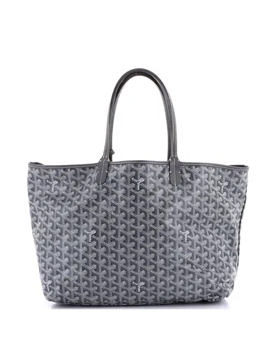 Pre-owned Pre-owned Goyard  Goyard Pm Saint Louis Tote Coated Canvas In Gray