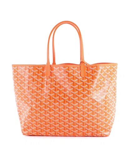 Pre-owned Pre-owned Goyard  Goyard Pm Saint Louis Tote Coated Canvas In Orange