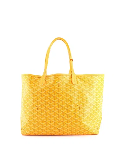 Pre-owned Pre-owned Goyard  Goyard Pm Saint Louis Tote Coated Canvas In Yellow