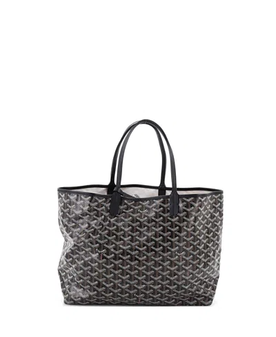 Pre-owned Pre-owned Goyard  Goyard Pm Saint Louis Tote Printed Coated Canvas In Black