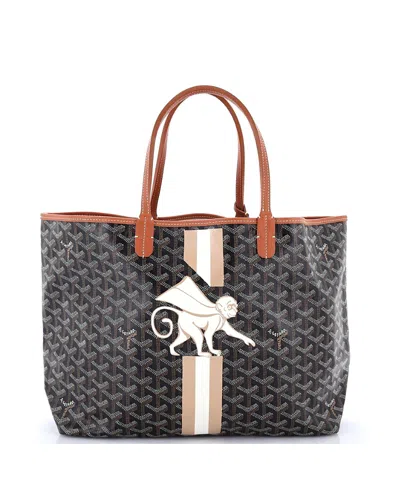 Pre-owned Pre-owned Goyard  Goyard Pm Saint Louis Tote Printed Coated Canvas In Print/ Brown