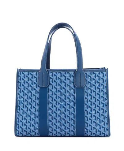 Pre-owned Pre-owned Goyard  Goyard Pm Villette Tote Coated Canvas In Blue