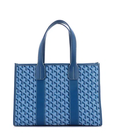Pre-owned Pre-owned Goyard  Goyard Pm Villette Tote Coated Canvas In Blue