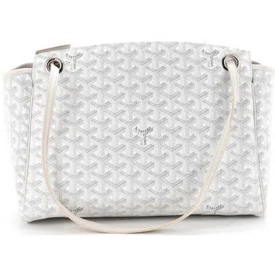 Pre-owned Goyard  Goyard Rouette Bag Coated Canvas Pm In Yellow
