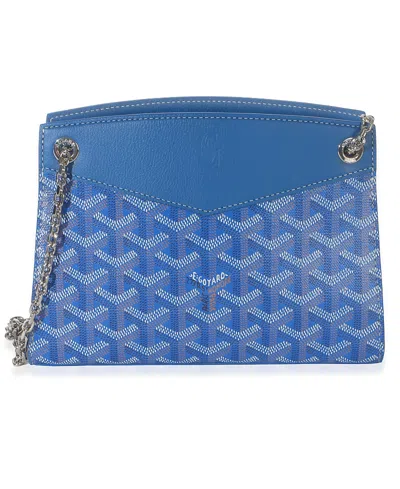 Pre-owned Pre-owned Goyard  Goyard Rouette Structure Canvas Handbag In Blue