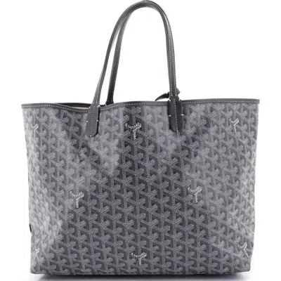 Pre-owned Goyard  Goyard Saint Louis Tote Coated Canvas Pm In Red