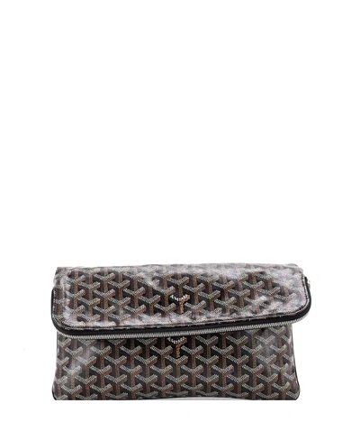 Pre-owned Pre-owned Goyard  Goyard Saint Marie Clutch Coated Canvas In Black