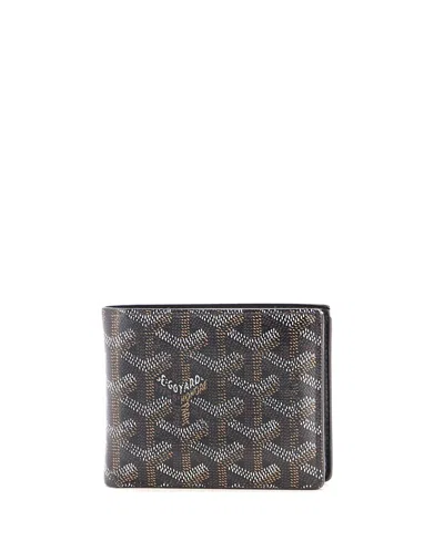 Pre-owned Pre-owned Goyard  Goyard Victoire Wallet Coated Canvas In Black