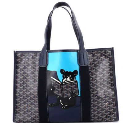 Pre-owned Goyard  Goyard Villette Tote Printed Coated Canvas Mm In Purple