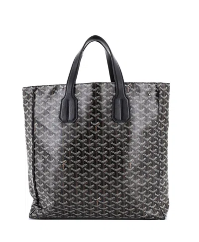 Pre-owned Pre-owned Goyard  Goyard Voltaire Iii Tote Coated Canvas In Black