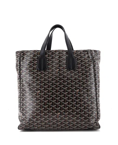Pre-owned Pre-owned Goyard  Goyard Voltaire Iii Tote Coated Canvas In Black