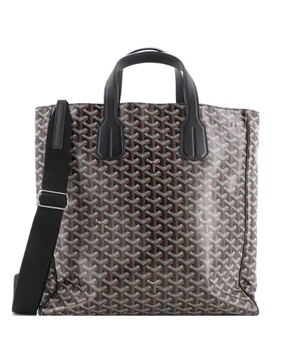 Pre-owned Pre-owned Goyard  Goyard Voltaire Iii Tote Coated Canvas In Black