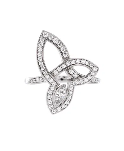 Pre-owned Pre-owned Harry Winston  Harry Winston Lily Cluster Ring Platinum And Diamonds In Silver