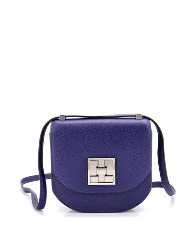 Pre-owned Pre-owned Hermes  Hermes 17 Mosaique Au 24 Bag Epsom In Blue