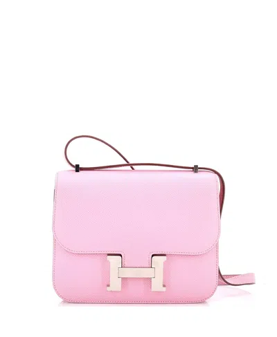 Pre-owned Pre-owned Hermes  Hermes 18 Constance Bag Epsom In Pink