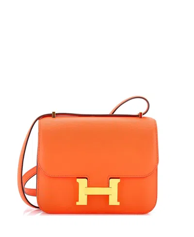 Pre-owned Pre-owned Hermes  Hermes 18 Constance Bag Swift In Orange
