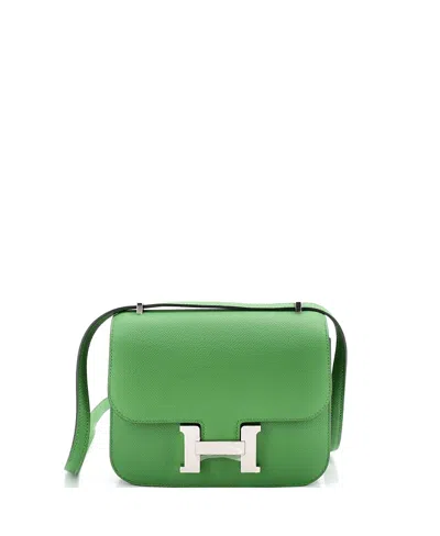 Pre-owned Pre-owned Hermes  Hermes 18 Constance Nm Bag Epsom In Green