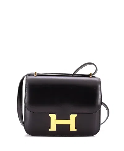 Pre-owned Pre-owned Hermes  Hermes 18 Constance Nm Bag Tadelakt In Black