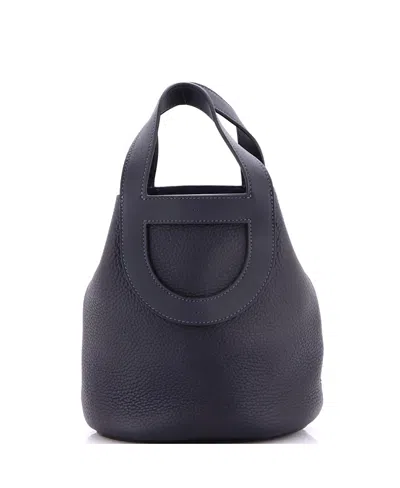 Pre-owned Pre-owned Hermes  Hermes 18 In-the-loop Bag Clemence With Swift In Gray