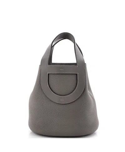 Pre-owned Pre-owned Hermes  Hermes 18 In-the-loop Bag Clemence With Swift In Gray
