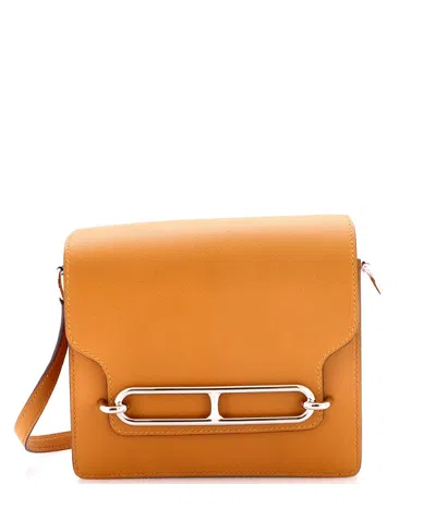 Pre-owned Pre-owned Hermes  Hermes 18 Roulis Bag Verso Evercolor In Brown