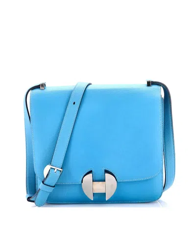 Pre-owned Pre-owned Hermes  Hermes 20 02 Shoulder Bag Evercolor In Blue