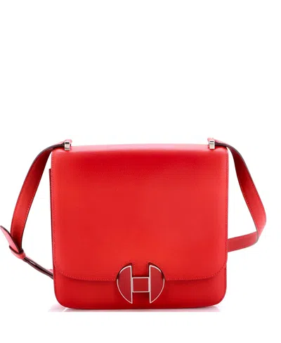 Pre-owned Pre-owned Hermes  Hermes 20 02 Shoulder Bag Evercolor In Red