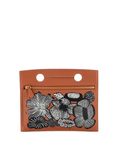 Pre-owned Pre-owned Hermes  Hermes 20 Backpocket Pouch Printed Swift In Brown