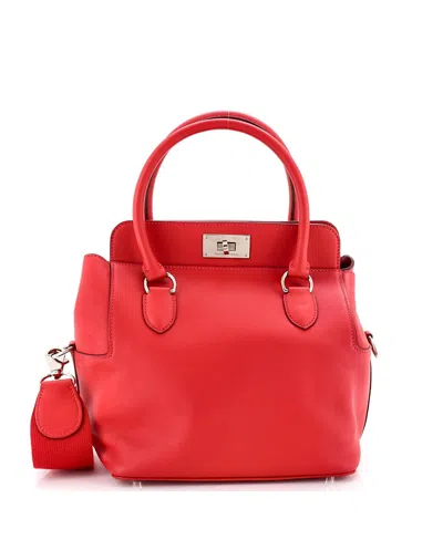 Pre-owned Pre-owned Hermes  Hermes 20 Toolbox Bag Swift In Red