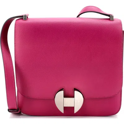 Pre-owned Hermes  Hermes 2002 Shoulder Bag Evercolor 20 In Pink