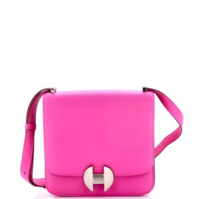 Pre-owned Hermes  Hermes 2002 Shoulder Bag Evercolor 20 In Pink