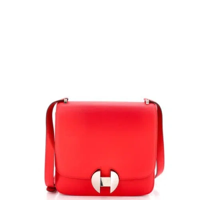 Pre-owned Hermes  Hermes 2002 Shoulder Bag Evercolor 20 In Red