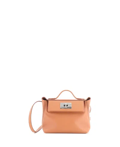 Pre-owned Pre-owned Hermes  Hermes 21 24/24 Bag Evercolor With Swift In Brown