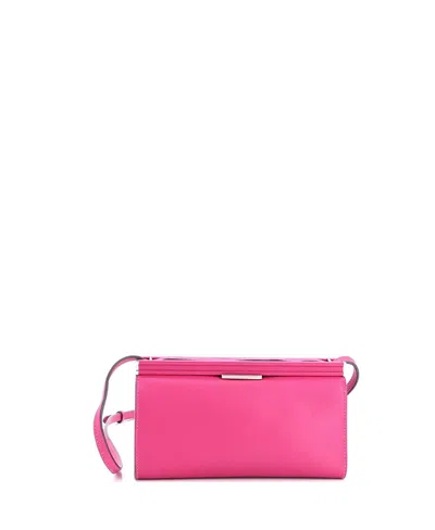 Pre-owned Pre-owned Hermes  Hermes 21 Clic-h Shoulder Bag Evercolor In Pink