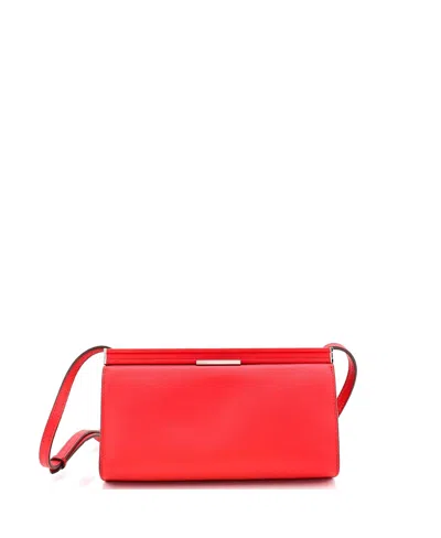 Pre-owned Pre-owned Hermes  Hermes 21 Clic-h Shoulder Bag Evercolor In Red