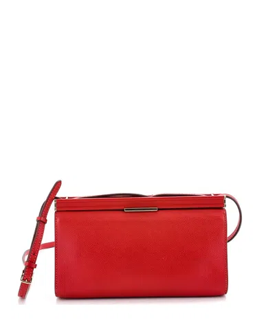 Pre-owned Pre-owned Hermes  Hermes 21 Clic-h Shoulder Bag Evercolor In Red