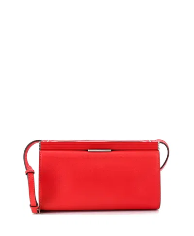 Pre-owned Pre-owned Hermes  Hermes 21 Clic-h Shoulder Bag Evercolor In Red