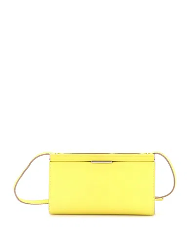 Pre-owned Pre-owned Hermes  Hermes 21 Clic-h Shoulder Bag Evercolor In Yellow