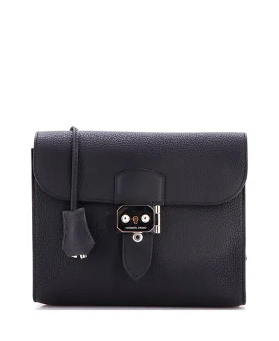 Pre-owned Pre-owned Hermes  Hermes 21 Sac A Depeches Messenger Bag Togo In Black